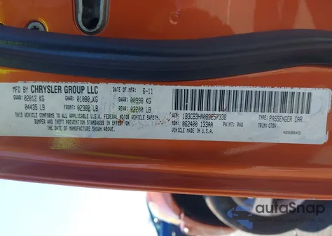 2011 Dodge Caliber Mainstreet from USA, damaged, VIN 1B3CB3HA0BD257338